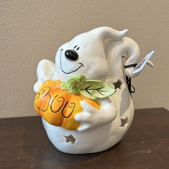 Other - Blue Sky Clayworks Halloween  HOCUS POCUS GHOST Boo Tealight Candle House NWT